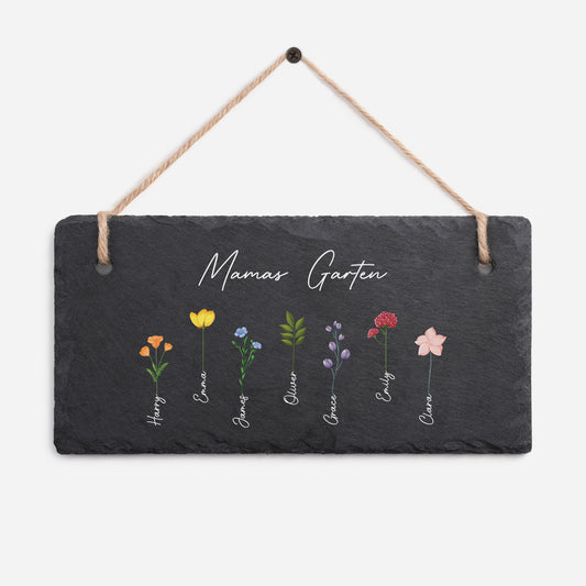 0065AGE1 omas garten personalisiertes geschenk garten uv druck schiefer gartenschild omamama 0065ae6p5a