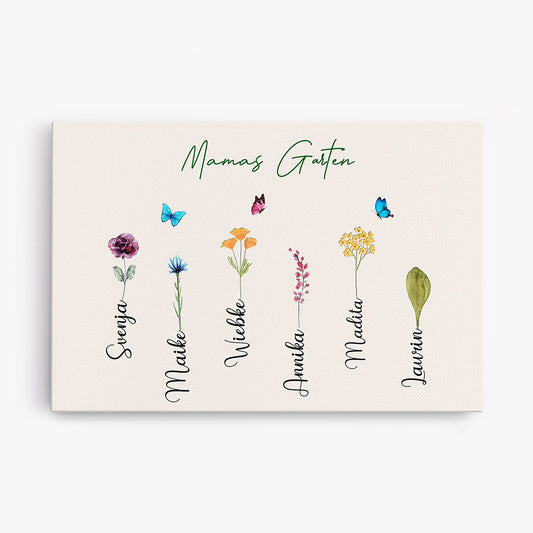 0065C240HGE2 personalisierte Leinwand geschenke garten oma mama