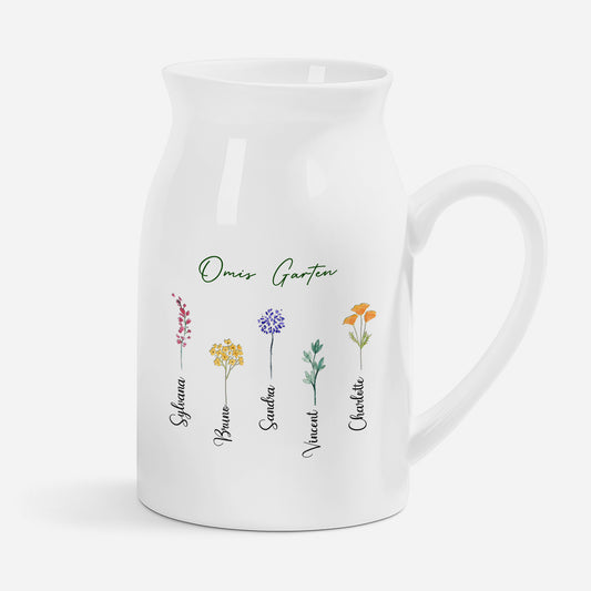 0065OGE1 omas blumengarten schmetterlinge keramik vase personalisiert_ oma 0065O8L0H