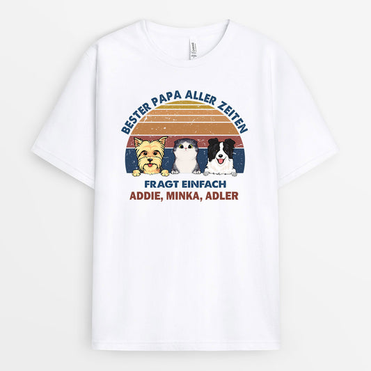 0130AGE1 personalisierte T Shirt geschenke haustier hundeliebhaber katzenliebhaber