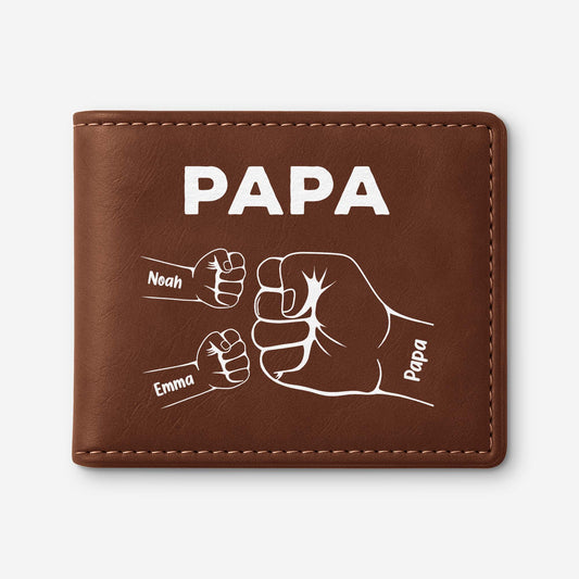 0263JGE1 papa kinder mit fausten geldborse herren personalisiert_ 0263J5L8B