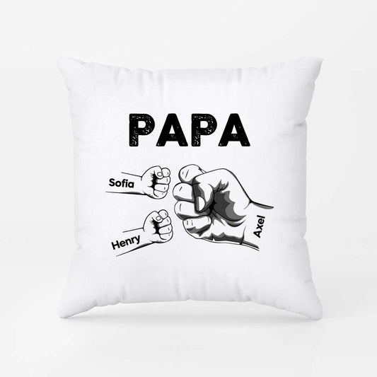 0263PGE2 opa enkelkinder und die faust personalisiertes kissen fur opas