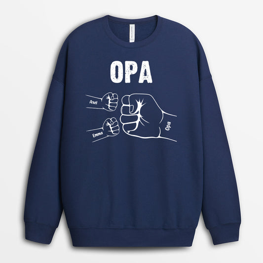 0263PGE2 opa enkelkinder und die faust personalisiertes kissen fur opas 0263p185b