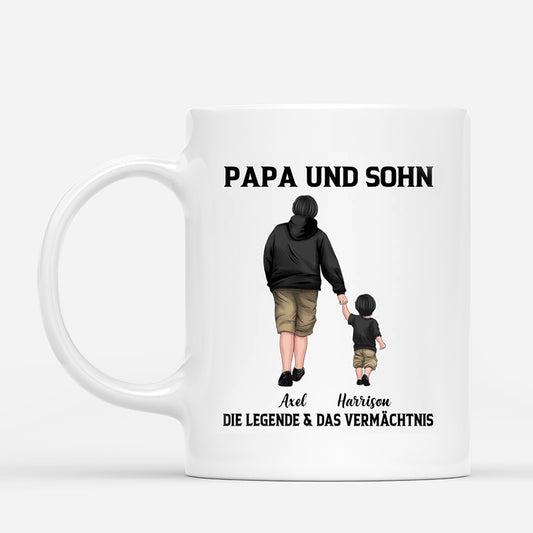 0299MGE1 personalisierte papa sohn die legende der erbe tasse_941f3617 c873 425f a705 87ec7d77b989