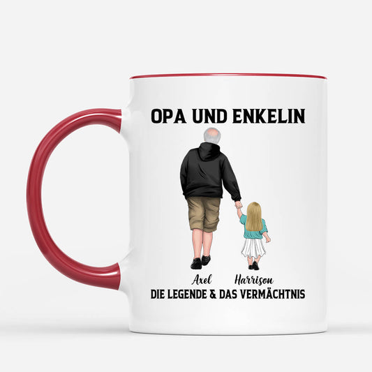 0299MGE2 personalisierte papa sohn die legende der erbe tasse