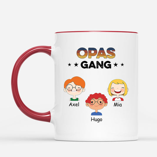0755MGE2 Personalisierte Geschenke Tasse Kinder Papa Opa
