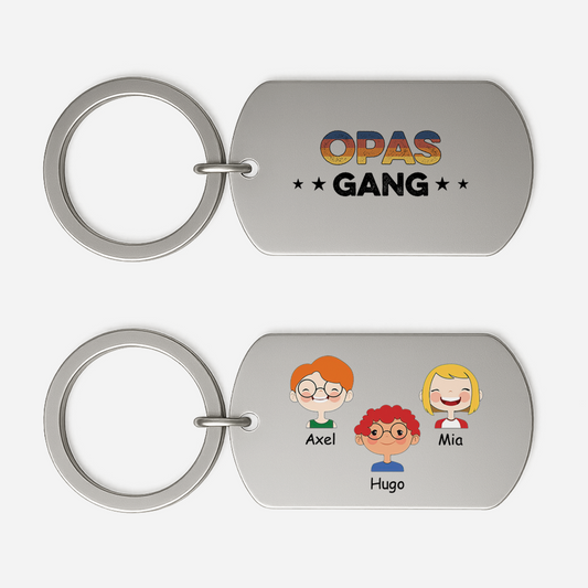 0793JGE1 opas gang kinder aluminium schlusselanhanger opa personalisiert_ 0793J8N7B