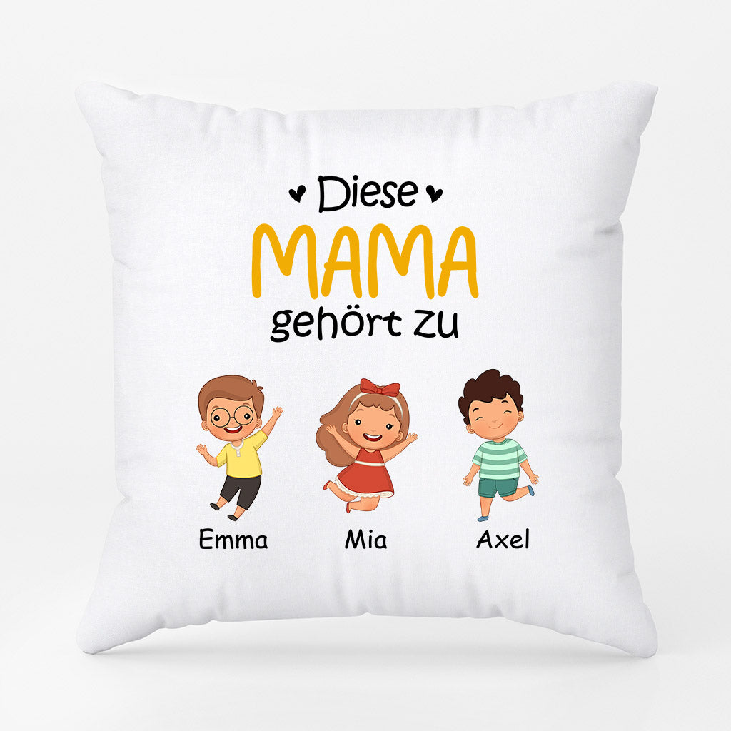 Diese Mama Gehört Zu - Personalisierte Geschenke | Kissen für Oma/Mama
