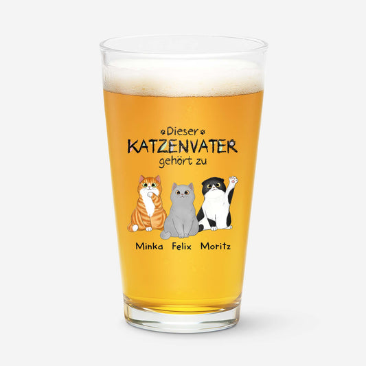 0938IGE1 dieser katzenpapa gehort zu personalisiertes bierglas_ katzen lustig 0938I8T8D