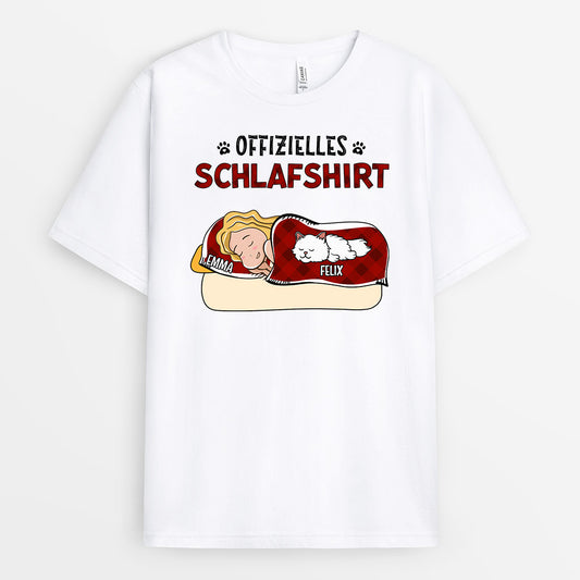 0954AGE1 Personalisierte Geschenke T Shirt Katzen Katzenmama Katzenbesitzer