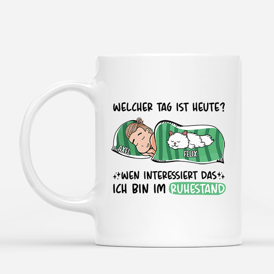 1051MGE1 Personalisierte Geschenke Tasse Ruhestand Katzenliebhaber_d035f869 9de9 41a9 9138 bbef09b329af