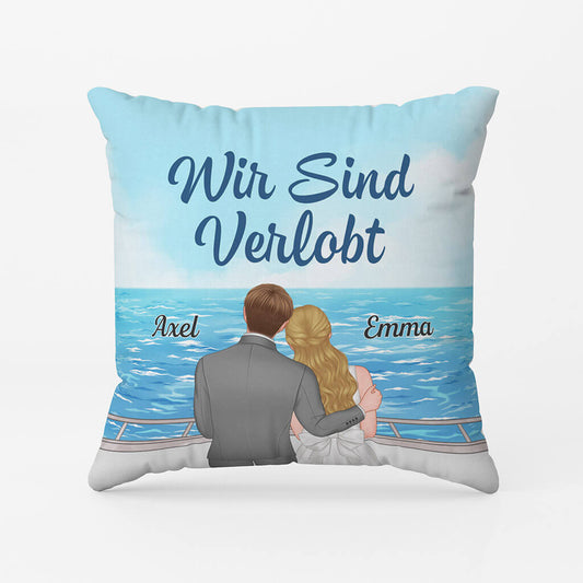 1102PGE1 Personalisierte Geschenke Leinwand Paare Brautigam Braut Verlonbung Fiance Hochzeit