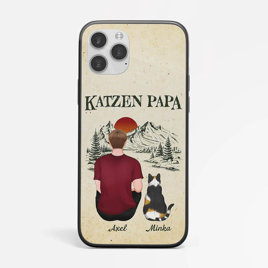 1196FGE1 Personalisierte Geschenke Handyhulle Katze Katzenliebhaber