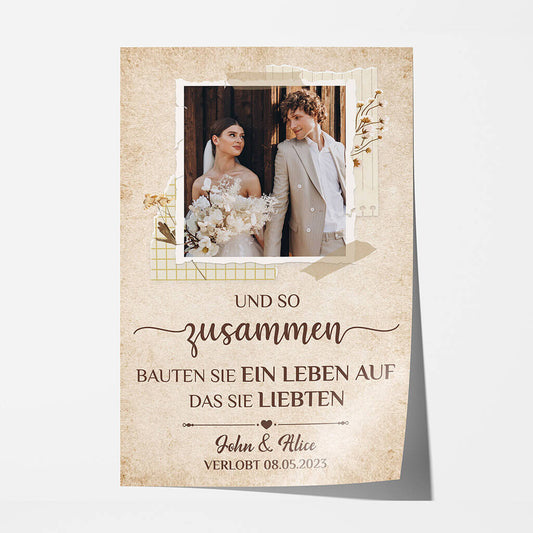 1285SGE1 personalisiertes zusammen bauten sie ein leben auf poster