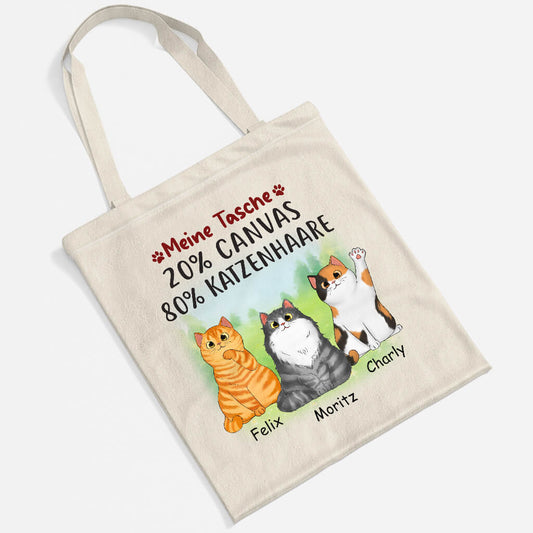 1308BGE2 personalisierte meine tasche 20_ canvas 80_ katzenhaare tragetasche