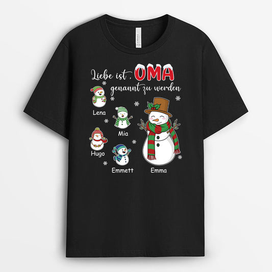 1397AGE1 personalisiertes liebe ist mama genannt zu werden t shirt