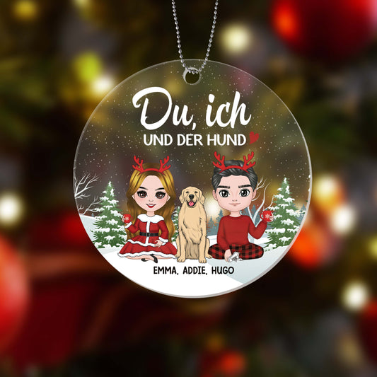 1423OGE2 personalisiertes du ich und unser hund weihnachten ornament_f023a203 696f 4b1a b83c 2a058dd567f7