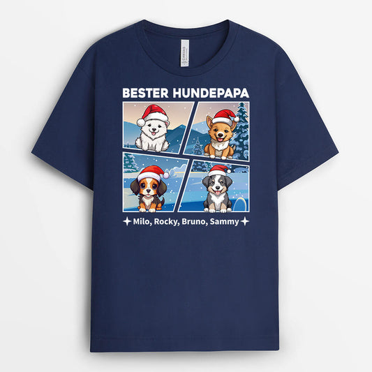 1426AGE1 personalisiertes beste hundemama hundepapa t shirt