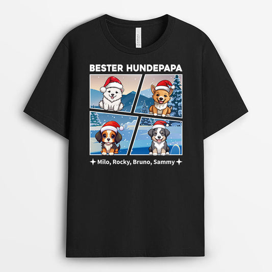 1426AGE2 personalisiertes beste hundemama hundepapa t shirt