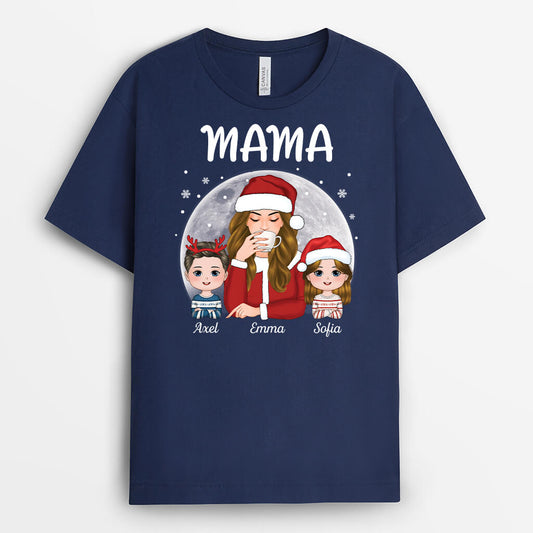 1458AGE2 personalisiertes unsere oma zu weihnachten t shirt