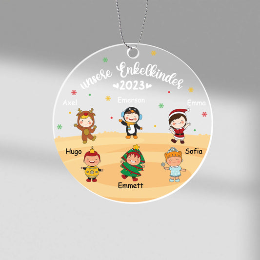 1489AGE1 personalisierte unsere enkelkinder zu weihnachten ornament