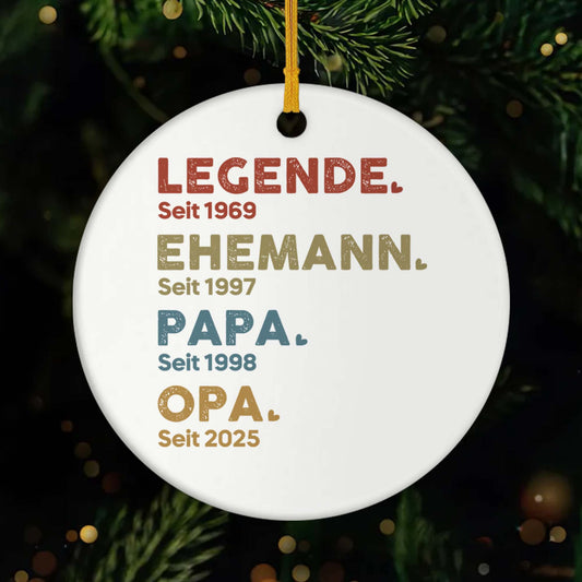 1503OGE1 legende ehemann papa opa personalisierte keramik ornamente opa 1503O3T5B