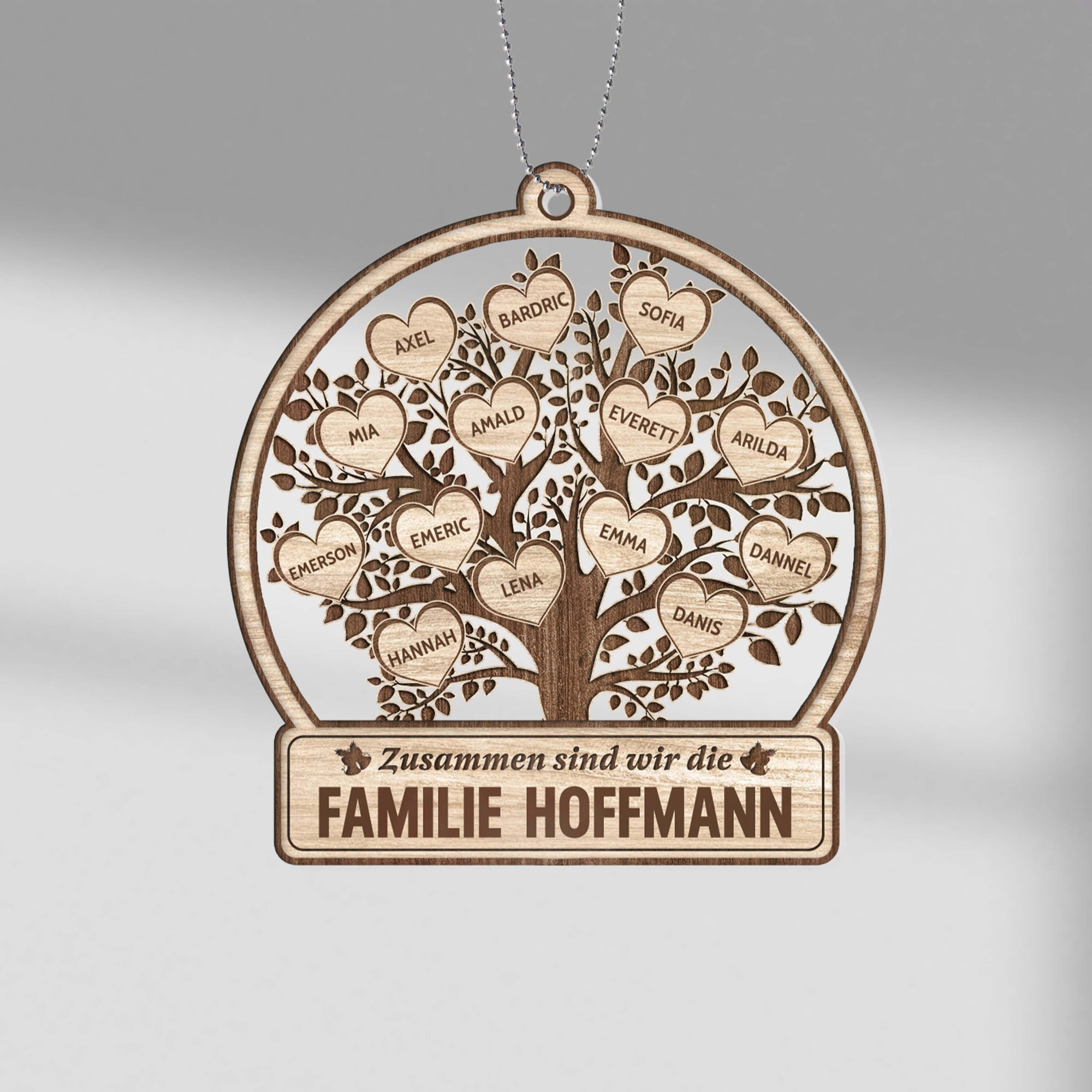 Zusammen Sind Wir Eine Familie - Personalisiertes Geschenk | Ornament für die Familie