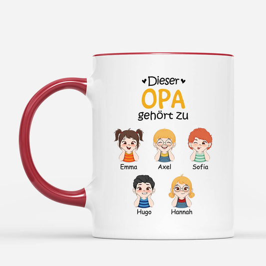 1517MGE2 personalisierte diese oma gehort zu mit lustige kinder tasse