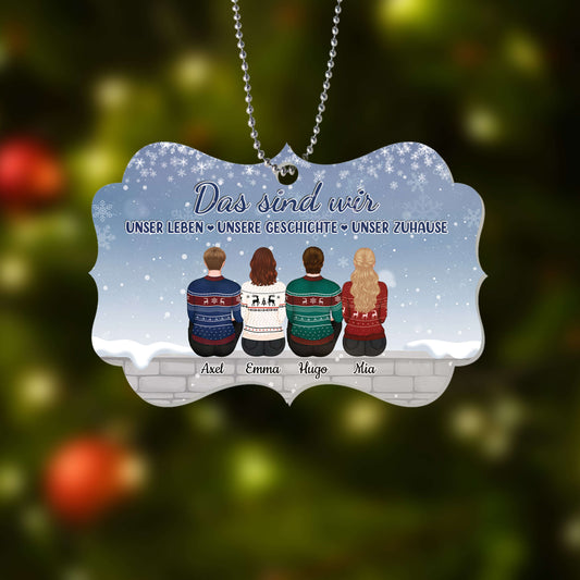 1521OGE2 personalisiertes das beste geschenk war einander ornament