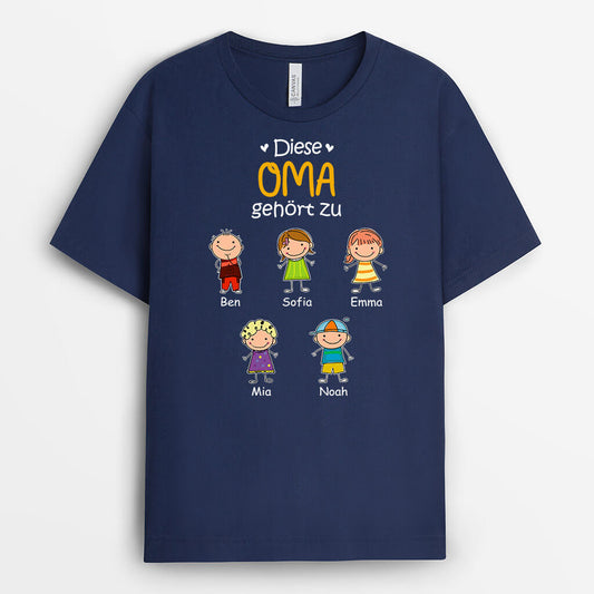 1551AGE2 personalisiertes diese mama oma gehort zu t shirt