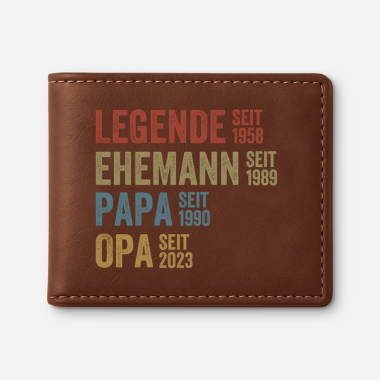 1732JGE1 die legende opa seit geldborse herren personalisiert_ 1732J