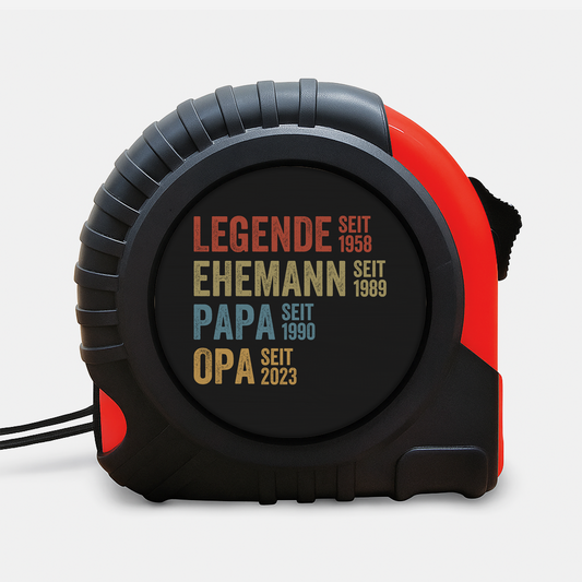 1732OGE1 die legende opa seit massband personalisiert opa 1732O