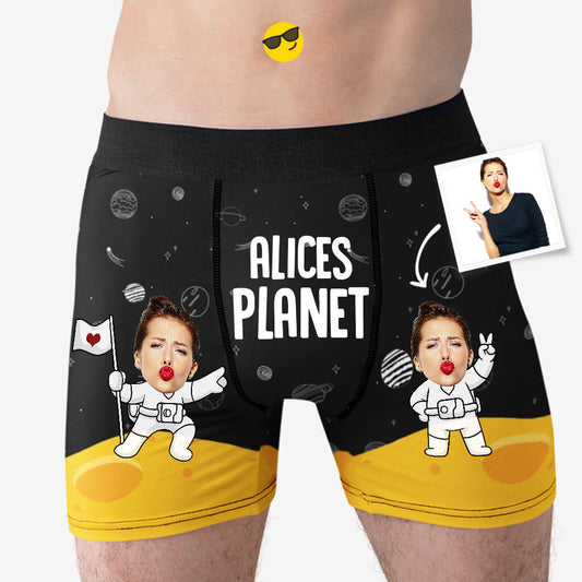 1777XGE2 personalisiertes raumfahrer boxershorts fur herren