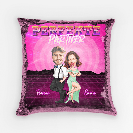1783PGE1 personalisiertes der perfekte partner pailletten kissen