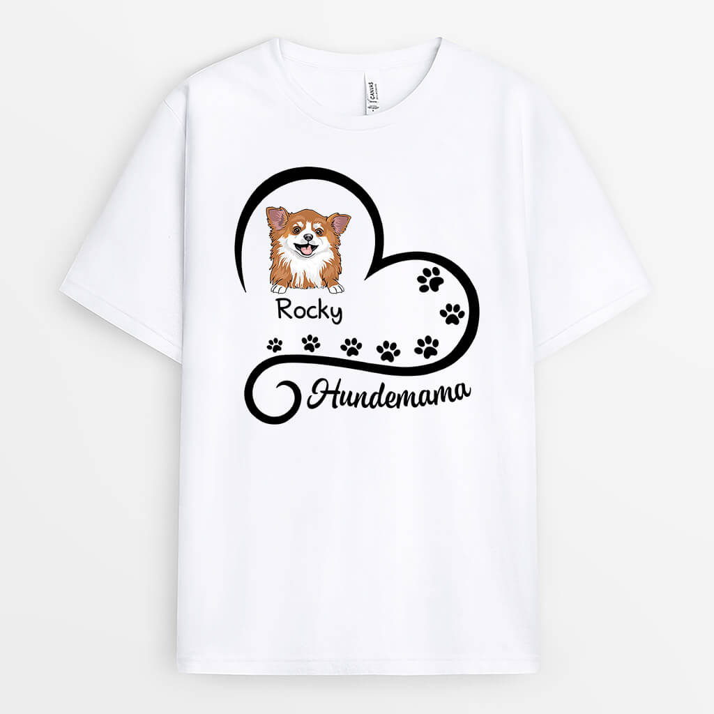 Hundemama- Personalisiertes Geschenk | T-shirt für Hundeliebhaber