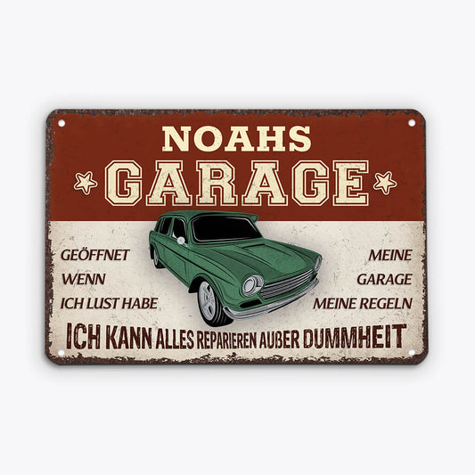 1998EGE2 personalisiertes ich kann alles reparieren ausser dummheit turschild