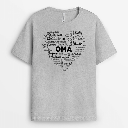 2080AGE2 personalisiertes super mama herz t shirt