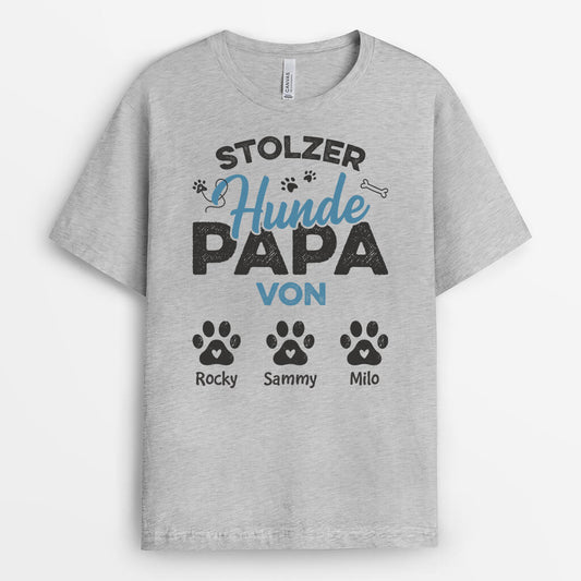 2083AGE2 personalisiertes stolzer hundepapa von t shirt