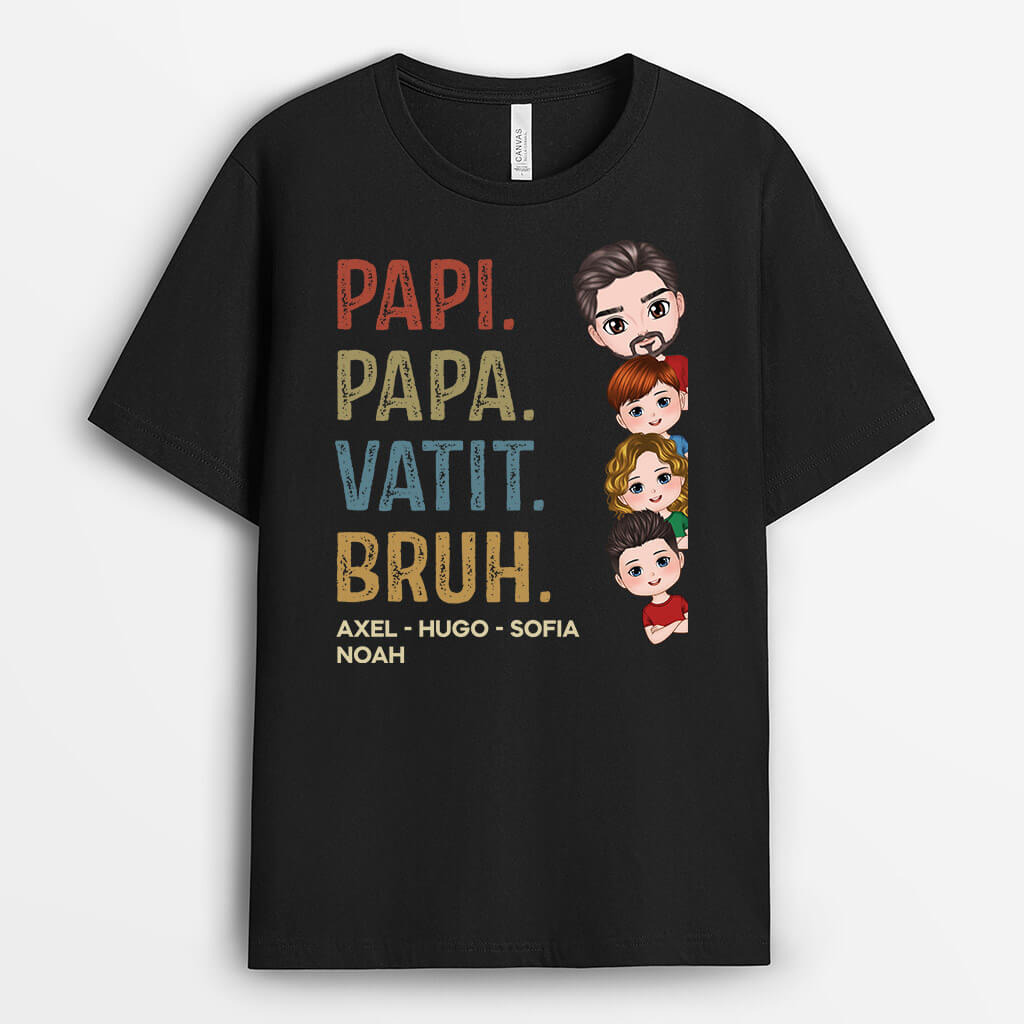 Papa Bruh - Personalisiertes Geschenk | T-shirt für Papas