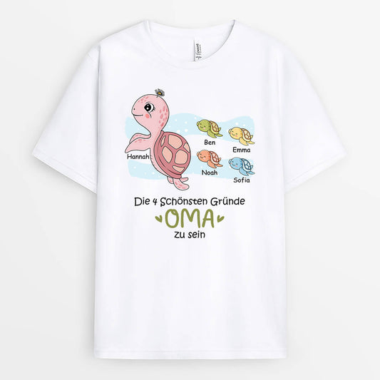 2129AGE1 personalisiertes schildkrote oma t shirt