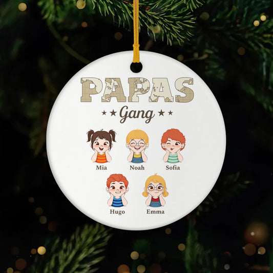 2317OGE1 papas gang weltkarte personalisierte keramik ornamente papa 2317OKM8B