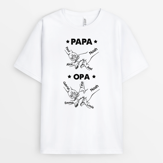 2347AGE1 personalisiertes zuerst papa jetzt opa t shirt 2347a6a5b
