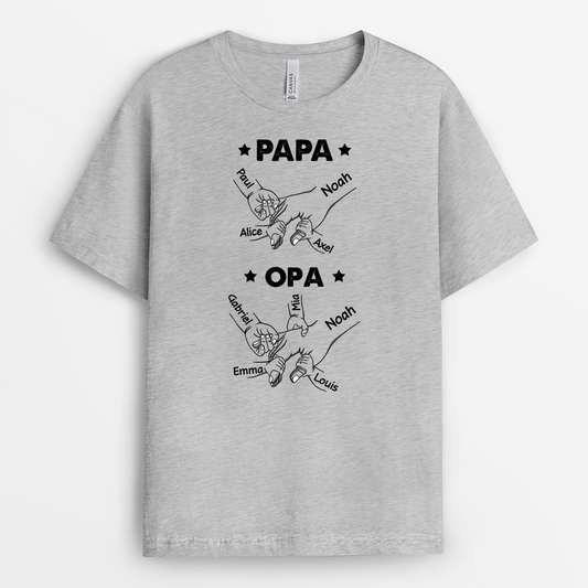 2347AGE2 personalisiertes zuerst papa jetzt opa t shirt 2347a6a5b