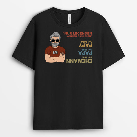 2352AGE1 personalisiertes nur legenden konnen dies lesen t shirt 2352a5c8b
