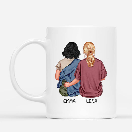 2572MGE2 personalisierte engel ohne flugel nennt man beste freundin tasse