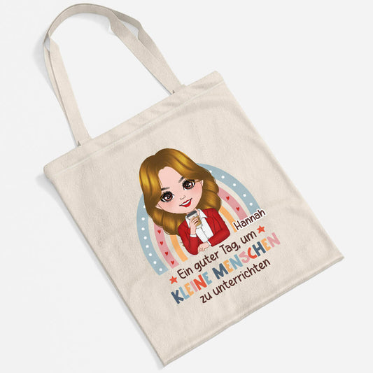 2652GE2 ein guter tag personalisierte tragetasche fur lehrerin