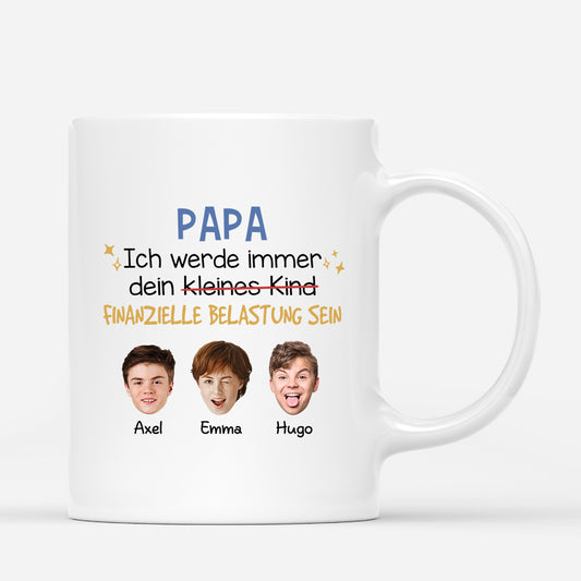 2710MGE1 papa ich werde immer lustige tasse fur papas personalisiert