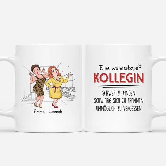 2712MGE1 eine grossartige kollegin schwer zu finden schwer zu verlieren unmoglich zu vergessen personalisierte tasse fur kolleginnen