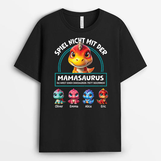 2725AGE1 mamasaurus personalisiertes t shirt fur mamas