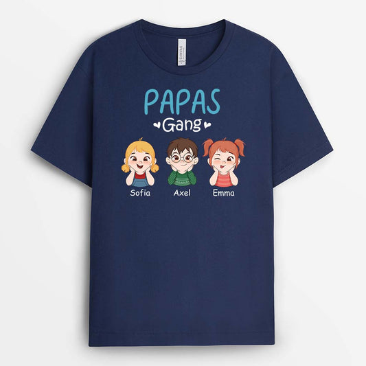 2747AGE2 papas opas bande personalisiertes t shirt fur manner